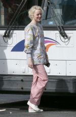 EMMA STONE on the Set of Maniac in New York 09/20/2017