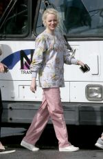 EMMA STONE on the Set of Maniac in New York 09/20/2017