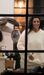 EVA LONGORIA at Ken Pave Hair Salon in West Hollywood 09/21/2017