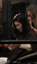 EVA LONGORIA at Ken Pave Hair Salon in West Hollywood 09/21/2017
