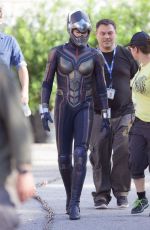 EVANGELINE LILLY at Ant-man and the Wasp Set in Atlanta 09/20/2017