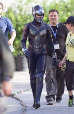 EVANGELINE LILLY at Ant-man and the Wasp Set in Atlanta 09/20/2017