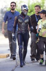 EVANGELINE LILLY at Ant-man and the Wasp Set in Atlanta 09/20/2017