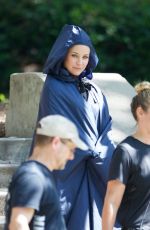 EVANGELINE LILLY on the Set of Ant-man and the Wasp in Atlanta 08/16/2017