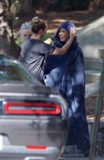 EVANGELINE LILLY on the Set of Ant-man and the Wasp in Atlanta 08/16/2017