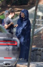 EVANGELINE LILLY on the Set of Ant-man and the Wasp in Atlanta 08/16/2017