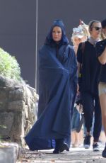 EVANGELINE LILLY on the Set of Ant-man and the Wasp in Atlanta 08/16/2017