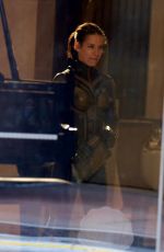 EVANGELINE LILLY on the Set of Ant-man and the Wasp in Atlanta 09/26/2017