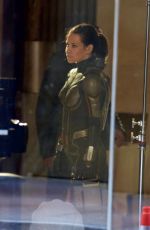 EVANGELINE LILLY on the Set of Ant-man and the Wasp in Atlanta 09/26/2017