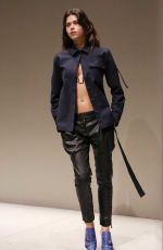 GEORGIA FOWLER at Fashion Week Parade in Milan 09/24/2017