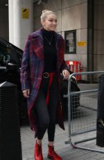 GIGI HADID Arrives at BBC Radio One in London 09/18/2017