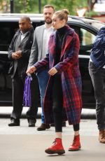 GIGI HADID Arrives at BBC Radio One in London 09/18/2017