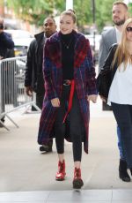 GIGI HADID Arrives at BBC Radio One in London 09/18/2017