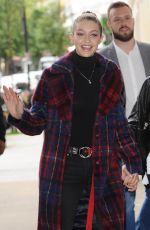 GIGI HADID Arrives at BBC Radio One in London 09/18/2017