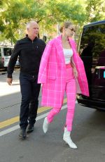 GIGI HADID Arrives at Fendi Fashion Show in Milan 09/21/2017