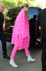 GIGI HADID Arrives at Fendi Fashion Show in Milan 09/21/2017