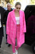 GIGI HADID Arrives at Fendi Fashion Show in Milan 09/21/2017