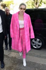 GIGI HADID Arrives at Fendi Fashion Show in Milan 09/21/2017
