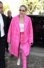 GIGI HADID Arrives at Fendi Fashion Show in Milan 09/21/2017