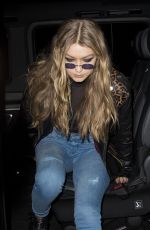GIGI HADID Arrives at Her Hotel in London 09/19/2017