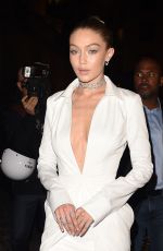 GIGI HADID Arrives at Hotel Salomon De Rothschild in Paris 09/27/2017