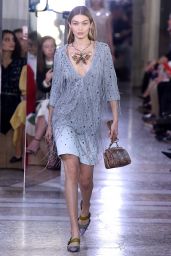 GIGI HADID at Bottega Veneta Fashion Show at Milan Fashion Week