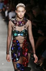 GIGI HADID at Jeremy Scott Runway Show in New York 09/07/2017