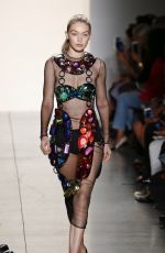 GIGI HADID at Jeremy Scott Runway Show in New York 09/07/2017