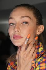 GIGI HADID at Jeremy Scott Runway Show in New York 09/07/2017