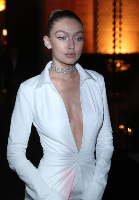 GIGI HADID at Messika Cocktail in Paris 09/27/2017