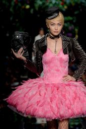 GIGI HADID at Moschino Fashion Show at Milan Fashion Week 09/21/2017