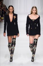 GIGI HADID at Versace Fashion Show at Milan 09/22/2017