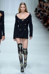 GIGI HADID at Versace Fashion Show at Milan Fashion Week