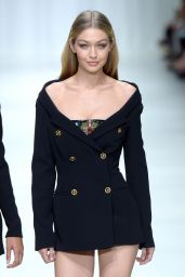 GIGI HADID at Versace Fashion Show at Milan Fashion Week