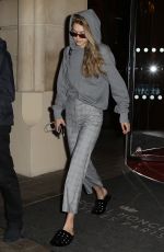 GIGI HADID Leaves Her Hotel in Paris 09/29/2017