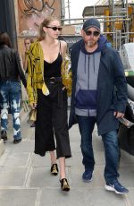 GIGI HADID Leaves Isabel Marant Office in Paris 09/27/2017