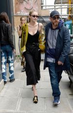 GIGI HADID Leaves Isabel Marant Office in Paris 09/27/2017