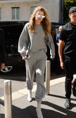 GIGI HADID Out and About in Milan 09/20/2017