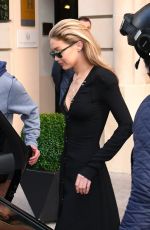 GIGI HADID Out and About in Paris 09/27/2017