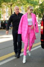 GIGI HADID Out at Milan Fashion Week 09/21/2017