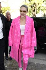 GIGI HADID Out at Milan Fashion Week 09/21/2017