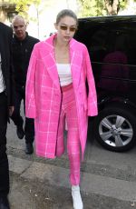 GIGI HADID Out at Milan Fashion Week 09/21/2017