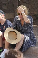 GILLIAN ANDERSON on Vacation in Rome 07/19/2017