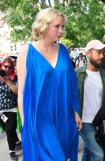 GWENDOLINE CHRISTIE Arrives at AOL Build Studios in New York 09/07/2017