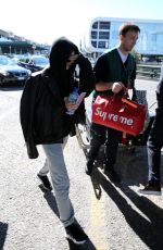 HAILEY BALDWIN Arrives at Malpensa Airport in Milan 09/20/2017