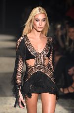 HAILEY BALDWIN at Julien MaCdonald Fashion Show at London Fashion Week 09/18/2017