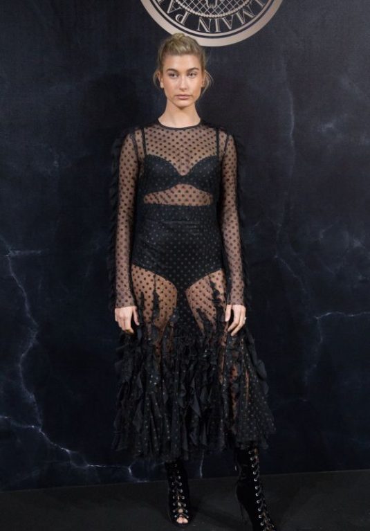 HAILEY BALDWIN at L’Oreal Paris x Balmain Party in Paris 09/28/2017
