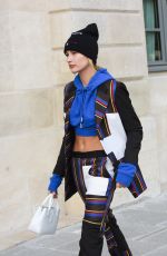 HAILEY BALDWIN Leaves Her Hotel in Paris 09/27/2017