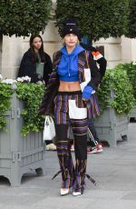 HAILEY BALDWIN Leaves Her Hotel in Paris 09/27/2017