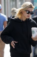 HAILEY BALDWIN Leaves Starbucks in New York 09/01/2017
